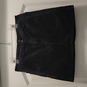 Dark Charcoal/Black Velvet Mini Skirt